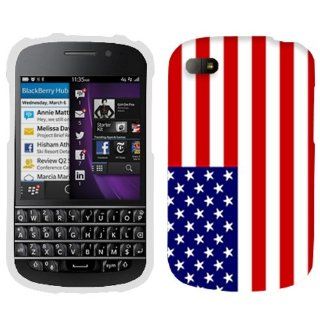 BlackBerry Q10 American Flag Phone Case Cover: Cell Phones & Accessories