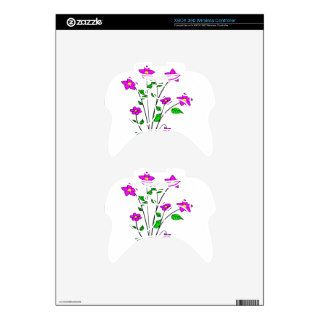 Clipart Flowers 1 Xbox 360 Controller Skin