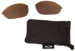 Oakley Half Jacket XLJ Polarized Rimless Sunglasses,16 533 Multi Frame/VR28 Black Lens,One Size: Clothing
