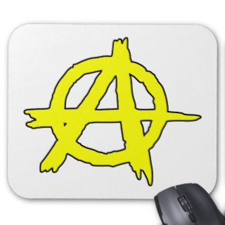 Circle A Anarchy Symbol Anarchist Anarchism Mouse Pads