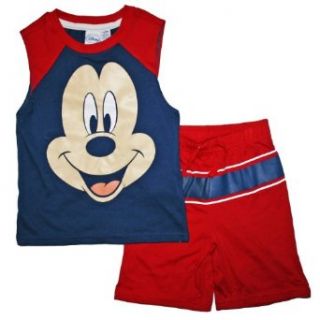 Mickey Mouse Toddler Boys Shirt & Short Clothing Set (24 Months): Clothing