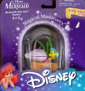 Disney LITTLE MERMAID Magical Miniatures FLOUNDER & SEBASTIAN Figure BENEATH THE SEA Series 3 of 3 (2000): Toys & Games