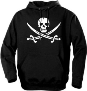 Biker Hoodies   Pirate Skull and Swords Adult Biker Hoodie #525 (Adult XX Large, Black): Novelty Hoodies: Clothing