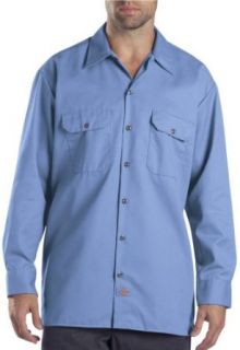 Dickies Shirts Men's Cotton Blend Blue Work Shirt 574GB   2X Large Tall at  Mens Clothing store
