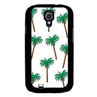 White Palm Trees Pattern Cute Hipster Samsung Galaxy S4 I9500 Case Fits Samsung Galaxy S4 I9500 Cell Phones & Accessories