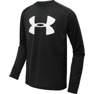 UNDER ARMOUR Boys Big Logo UA Tech Long Sleeve T Shirt   Size: XS/Extra Small,