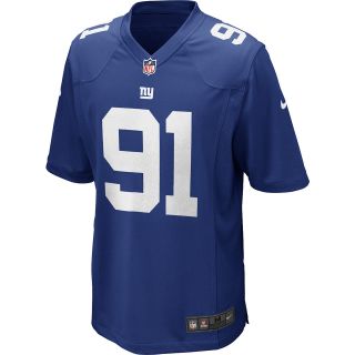 NIKE Mens New York Giants Justin Tuck Game Team Color Jersey   Size: Small,
