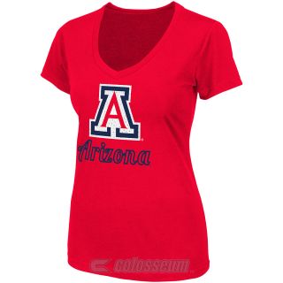 COLOSSEUM Womens Arizona Wildcats Vegas V Neck T Shirt   Size: Xl, Red