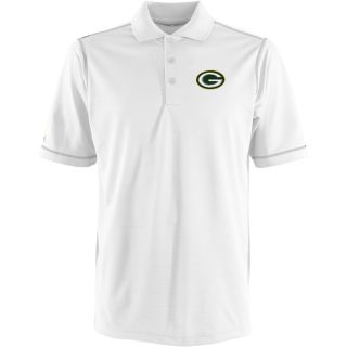Antigua Green Bay Packers Mens Icon Polo   Size: Medium, White/silver (ANT