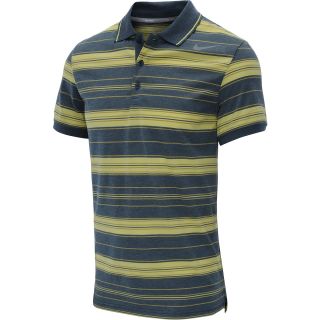 NIKE Mens Vapor Touch Striped Short Sleeve Tennis Polo   Size: Large, Armory