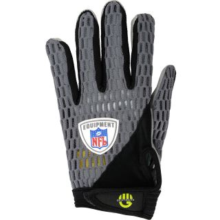 NFL Equipment Breeze Grip Football Receiver Gloves (Gray/Gray)   Size: XL/Extra