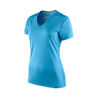NIKE Womens Legend V Neck T Shirt   Size: Large, Vivid Blue