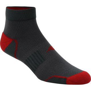 SOF SOLE Fit Performance Running Low Cut Socks   Size: Medium, Grey/red