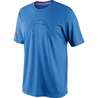 NIKE Mens San Diego Chargers Breast Cancer Awareness Legend T Shirt   Size: