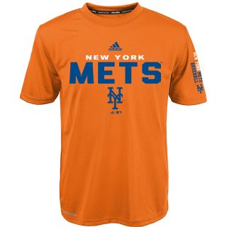adidas Youth New York Mets ClimaLite Batter Short Sleeve T Shirt   Size: Large,