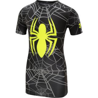 UNDER ARMOUR Boys Alter Ego Spider Man Fitted Baselayer Top   Size: Medium,