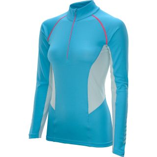 HELLY HANSEN Womens Pace 1/2 Zip Long Sleeve Top   Size: Small, Ice Blue