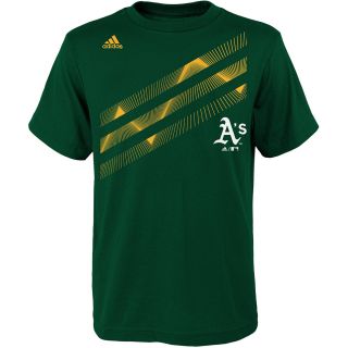 adidas Youth Oakland Athletics Laser Field Short Sleeve T Shirt   Size: Small