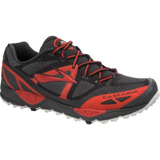BROOKS Mens Cascadia 9 Trail Running Shoes   Size: 12, Black/red/anthracite