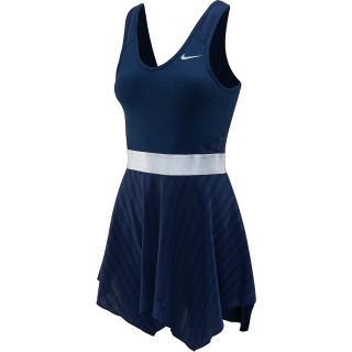NIKE Womens Novelty Knit Tennis Dress   Size Large, True Navy