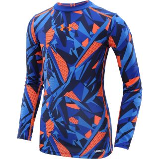 UNDER ARMOUR Boys HeatGear Sonic Fitted Long Sleeve Top   Size: Xl,