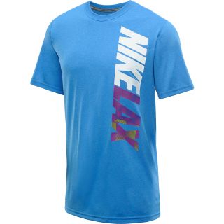 NIKE Mens Lacrosse Legend T Shirt   Size: 2xl, Blue/carbon