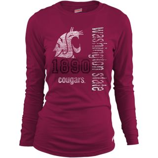 SOFFE Girls Washington State Cougars Long Sleeve T Shirt   Cardinal   Size