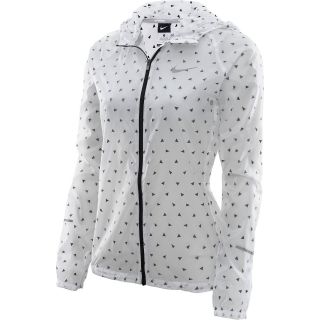 NIKE Womens Cyclone Running Jacket   Size: Small, White/black/silver