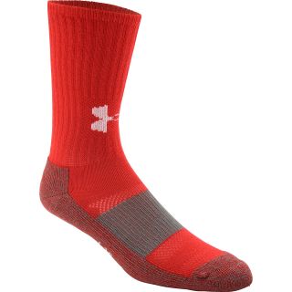 UNDER ARMOUR Mens AllSport Crew Socks   Size: Medium, Red