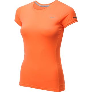 NIKE Womens Miler Short Sleeve Running T Shirt   Size: Medium, Atomic