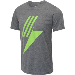 adidas Mens Bolt Short Sleeve T Shirt   Size: Xl, Dk.grey