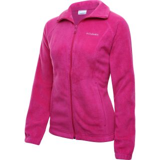 COLUMBIA Womens Benton Springs Full Zip Fleece Jacket   Size: Small, Deep Blush