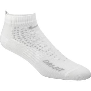 NIKE Mens Anti Blister Low Cut Running Socks   Size Medium, White
