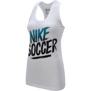 NIKE Womens Racerback Soccer Tank   Size: Xl, White