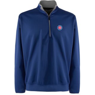 Antigua Mens Chicago Cubs Leader Heavy Jersey 1/4 Zip Pullover   Size: Small,