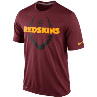 NIKE Mens Washington Redskins Dri FIT Legend Icon Short Sleeve T Shirt   Size: