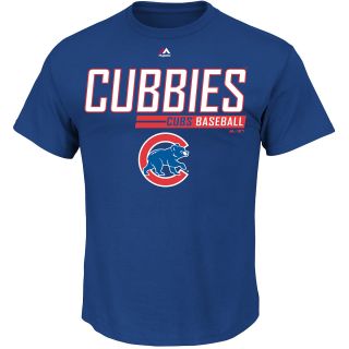 MAJESTIC ATHLETIC Mens Chicago Cubs Laser Like Focus Short Sleeve T Shirt  
