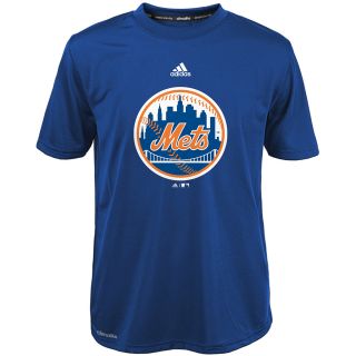 adidas Youth New York Mets ClimaLite Team Logo Short Sleeve T Shirt   Size: