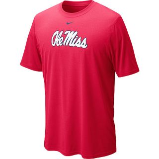 NIKE Mens Mississippi Rebels Dri FIT Logo Legend Short Sleeve T Shirt   Size: