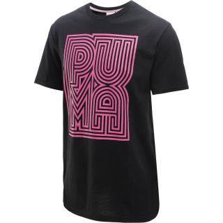 PUMA Mens Logo Short Sleeve T Shirt   Size: Large, Black