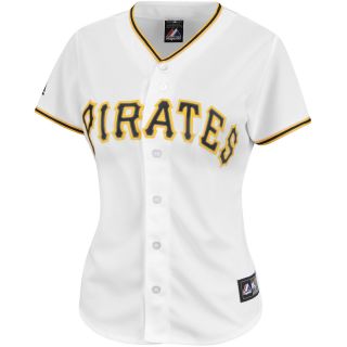 Majestic Athletic Pittsburgh Pirates Blank Womens Replica Home Jersey   Size: