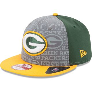 NEW ERA Mens Green Bay Packers Reflective Draft 9FIFTY One Size Fits All Cap,
