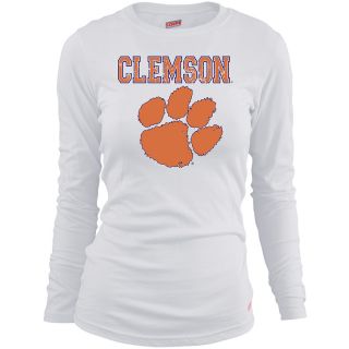SOFFE Girls Clemson Tigers Long Sleeve T Shirt   White   Size: Large, Clemson