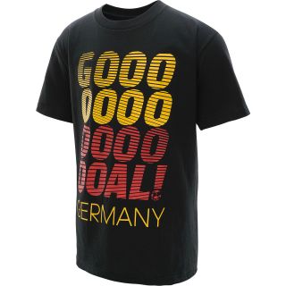 adidas Boys Germany Goal Short Sleeve Soccer T Shirt   Size: Medium, Black