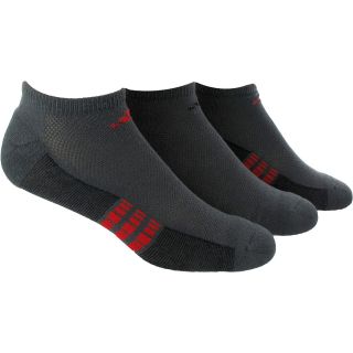 adidas 3PK Superlite No Show Socks   Size: Sock Size 6 12, Grey/red/black