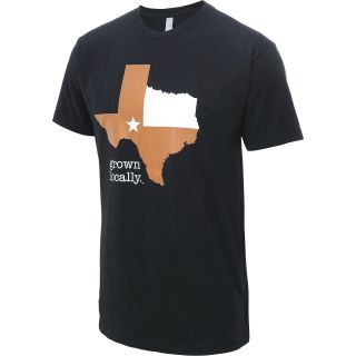 AKSELS Mens Grown Locally Texas Short Sleeve T Shirt   Size: Xl, Black/orange