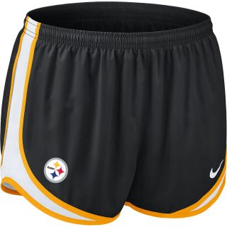 NIKE Womens Pittsburgh Steelers Tempo Dri FIT Running Shorts   Size: Medium,