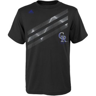 adidas Youth Colorado Rockies Laser Field Short Sleeve T Shirt   Size: Small