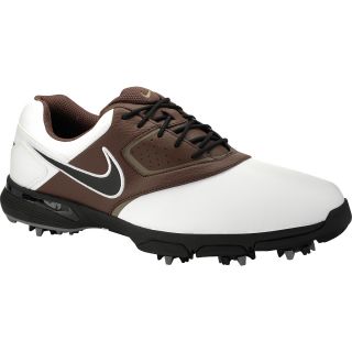 NIKE Mens Heritage Golf Shoes   Size 8.5, White/brown