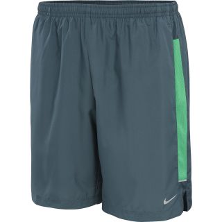 NIKE Mens 7 Woven Running Shorts   Size: 2xl, Armory Blue/green